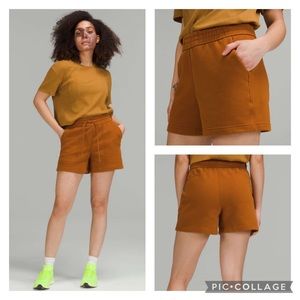 Lululemon Loungeful High-Rise Short 4" Butternut Brown, Size 8, EUC